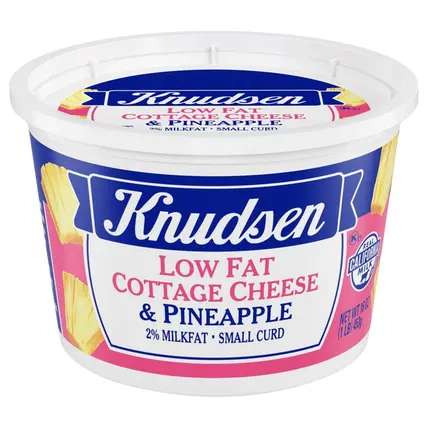 Low Fat 2% Milkfat Small Curd Cottage Cheese & Pineapple