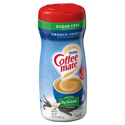 Coffee Mate, Coffee Creamer, Sugar Free, French Vanilla 