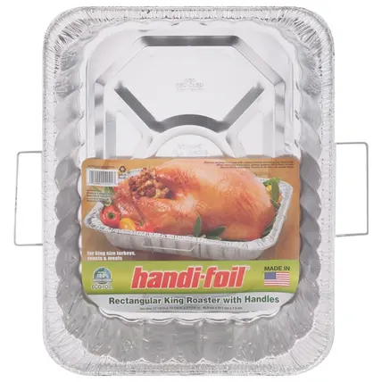 Handi-Foil , King Rectangular Roaster Pan with Handles 