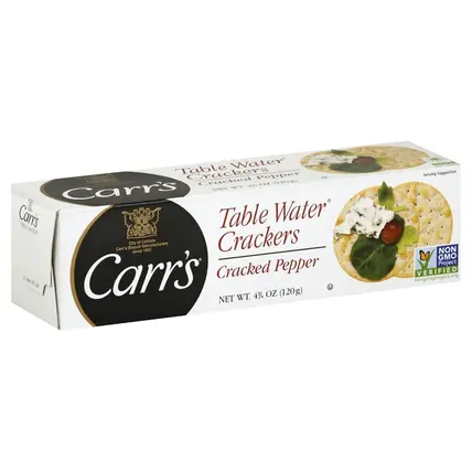 Carrs Crackers, Table Water, Cracked Pepper 