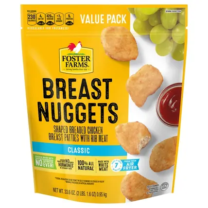 Foster Farms , Breast Nuggets, Classic, Value Pack 