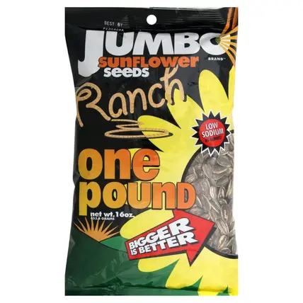 Jumbo, Sunflower Seeds, Ranch, One Pound 