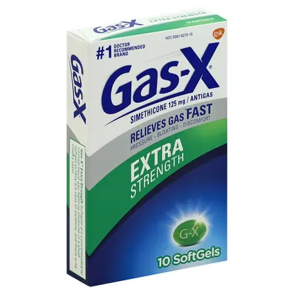 Gas X, Antigas, Extra Strength, 125 mg, Softgels 