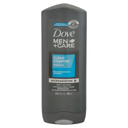 Dove Men+Care Hydrating Clean Comfort Body + Face Wash 13.5 fl oz