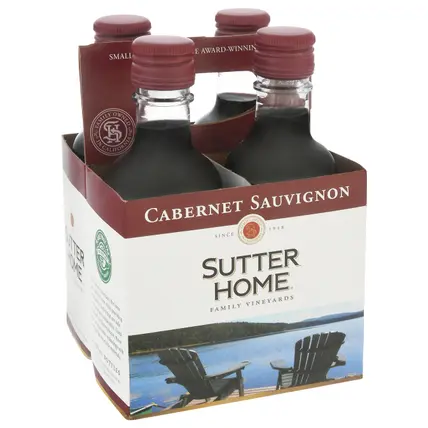 Sutter Home Cabernet Sauvignon 4 - 187 ml Bottles