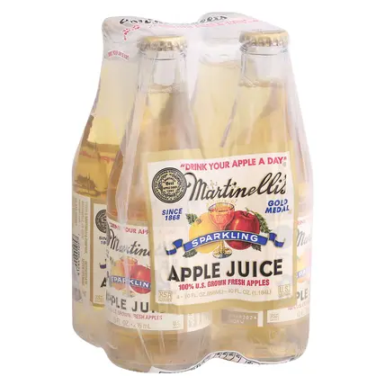's Sparkling Apple Juice 4 Bottles 10 fl oz Bottle 4 ea