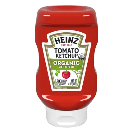 Organic Tomato Ketchup, 14 oz Bottle