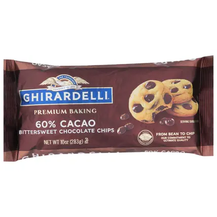 Premium Baking 60% Cacao Bittersweet Chocolate Chips 10 oz