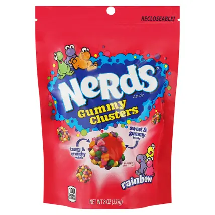 Nerds Rainbow Gummy Clusters Rainbow Candy 8 oz