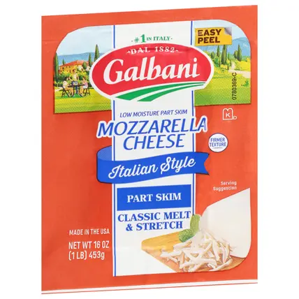 Galbani Italian Style Part-Skim Mozzarella Cheese 16 oz