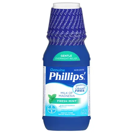 Phillips' Genuine Sugar Free Fresh Mint Milk of Magnesia 12 fl oz