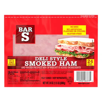 Bar-S® Deli Style Smoked Ham 24 oz. Pack