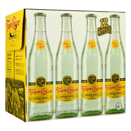 12 Pack Carbonated Mineral Water 12.0 ea