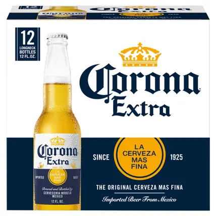 Extra Mexican Lager Beer, 12 pk 12 fl oz Bottles, 4.6% ABV