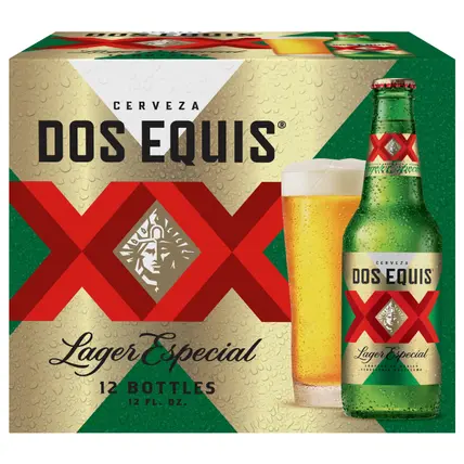 Dos Equis Lager Especial Beer 12 - 12 fl oz Bottles