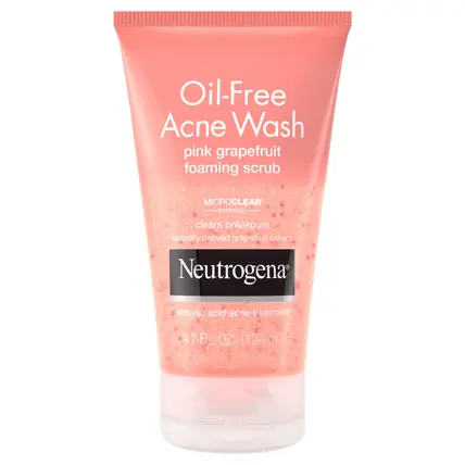 Neutrogena Pink Grapefruit Foaming Scrub Oil-Free Acne Wash 4.2 oz