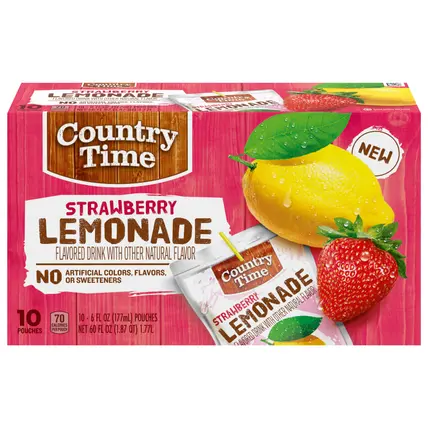 Strawberry Lemonade 10 - 6 fl oz Pouches