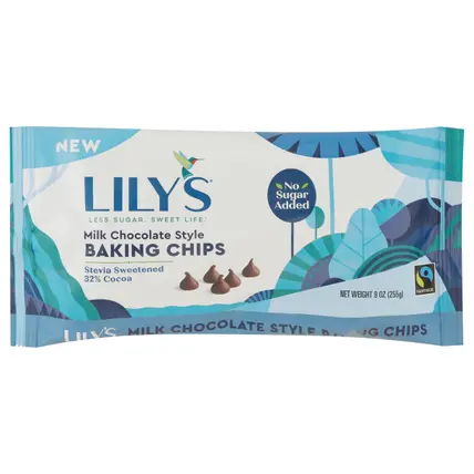 Lily's Milk Chocolate Style Baking Chips 9 oz