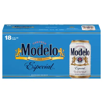 Modelo Especial Mexican Lager Beer, 18 pk 12 fl oz Cans, 4.4% ABV