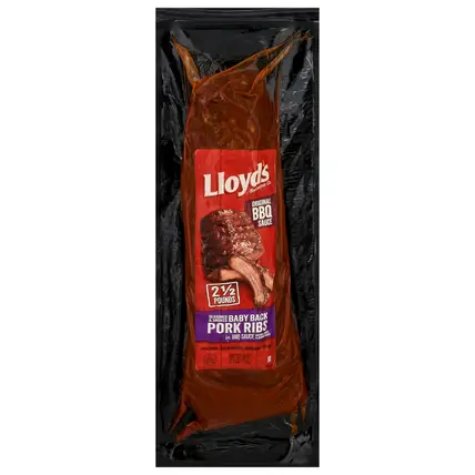Lloyd's Baby Back Original BBQ Sauce Pork Ribs in BBQ Sauce 40 oz