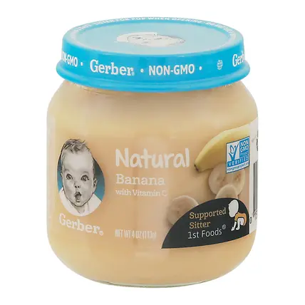 Natural Supported Sitter 1st Foods Banana with Vitamin C 4 oz