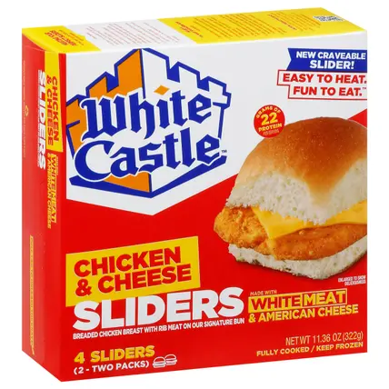 White Castle Chicken & Cheese Sliders 4 ea