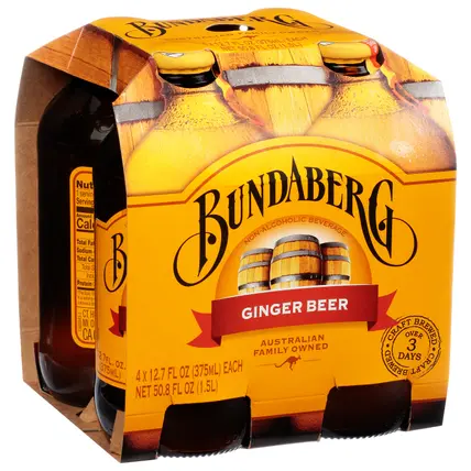 Bundaberg Ginger Beer 4 - 12.7 fl oz Bottles