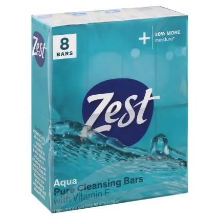 Zest Aqua Pure Cleansing Bars 8 - 4 oz Bars