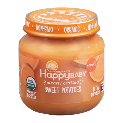 HappyBaby Organic Stage 1 Sweet Potatoes 4 oz