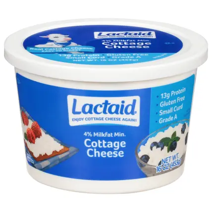 4% Milkfat Min Small Curd Cottage Cheese 16 oz