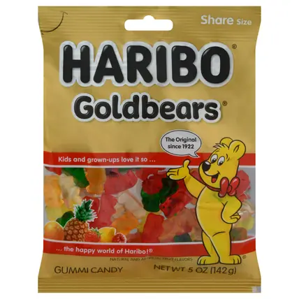 Haribo Goldbears Share Size Gummi Candy 5 oz