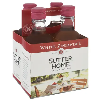 Sutter Home White Zinfandel 4 - 187 ml Bottles