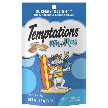 Whiskas® Temptations® Mix Ups Surfers' Delight Cat Care & Treats 3 oz. Pouch