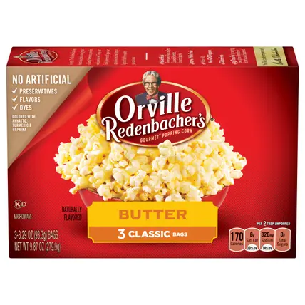 's Butter Popcorn, Classic Bag, 3-Count