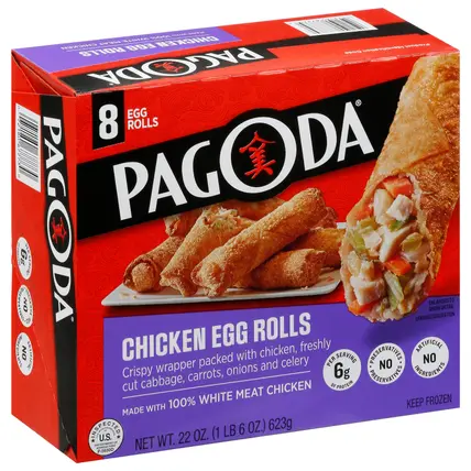 Pagoda Chicken Egg Rolls 8 ea