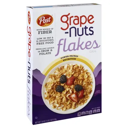 Grape Nuts Flakes Cereal 18 oz