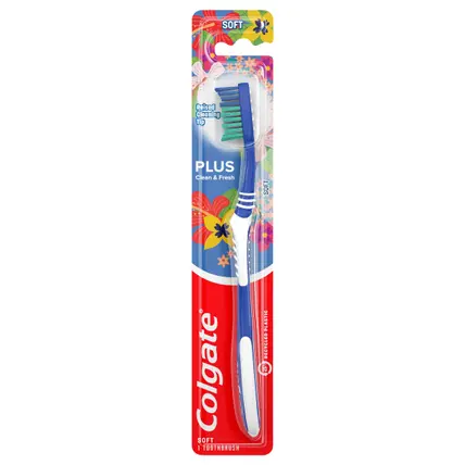 Colgate Plus Soft Toothbrush 1 ea Blister Pack