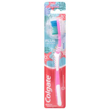 Colgate Plus Medium Clean & Fresh Toothbrush 1 ea