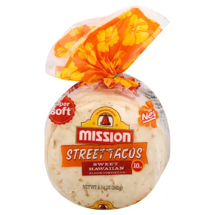 Mission Street Tacos Sweet Hawaiian Flour Tortillas 10 ea