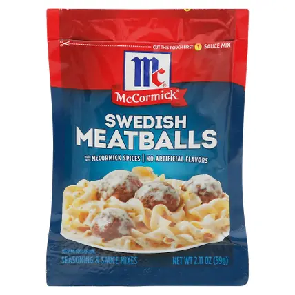 McCormick Swedish Meatballs Seasoning & Sauce Mixes 2.11 oz