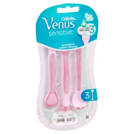 Venus Sensitive Disposable Razors 3 ea