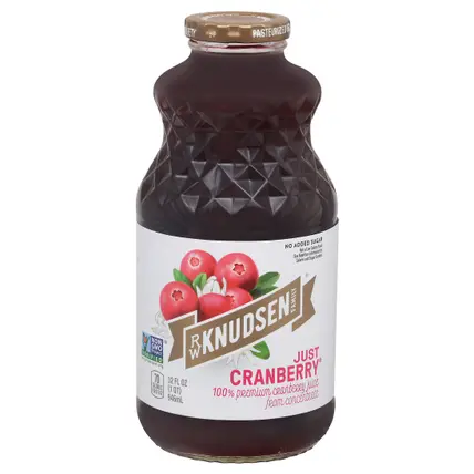 R.W. Knudsen Family Just Cranberry Juice 32 fl oz Bottle