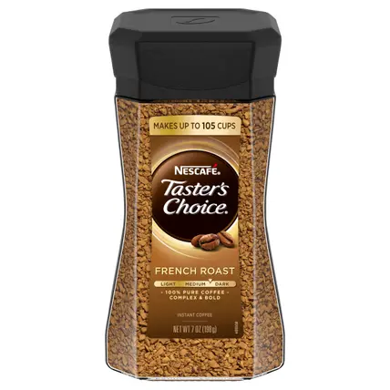 NESCAFE TASTER'S CHOICE French Roast Instant Coffee 7 oz. Jar