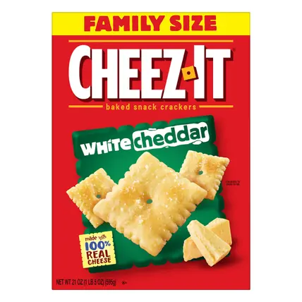 Cheez-It Family Size White Cheddar Baked Snack Crackers 21 oz