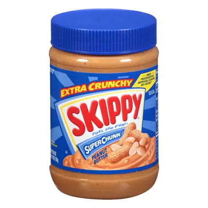 Skippy® Super Chunk® Extra Crunchy Peanut Butter 28 oz. Jar