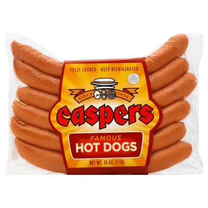 Caspers Hot Dogs 16 oz
