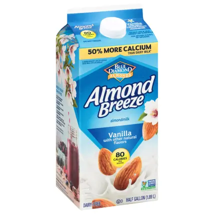 Almond Breeze Dairy-Free Vanilla Almondmilk 0.5 gl