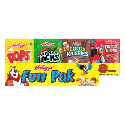 Fun Pak Assorted Cereals 8 ea