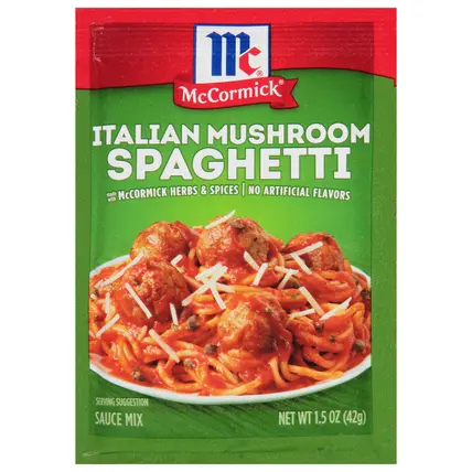 McCormick Italian Mushroom Spaghetti Sauce Mix 1.5 oz