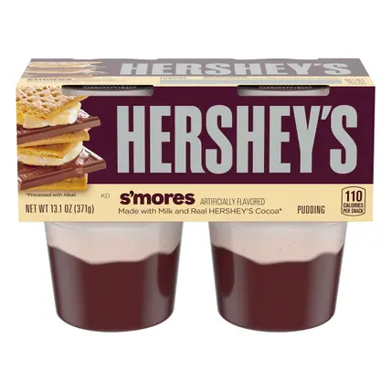 S'mores Ready-to-Eat Pudding Snacks with Milk & Real Cocoa, 4 ct Cups